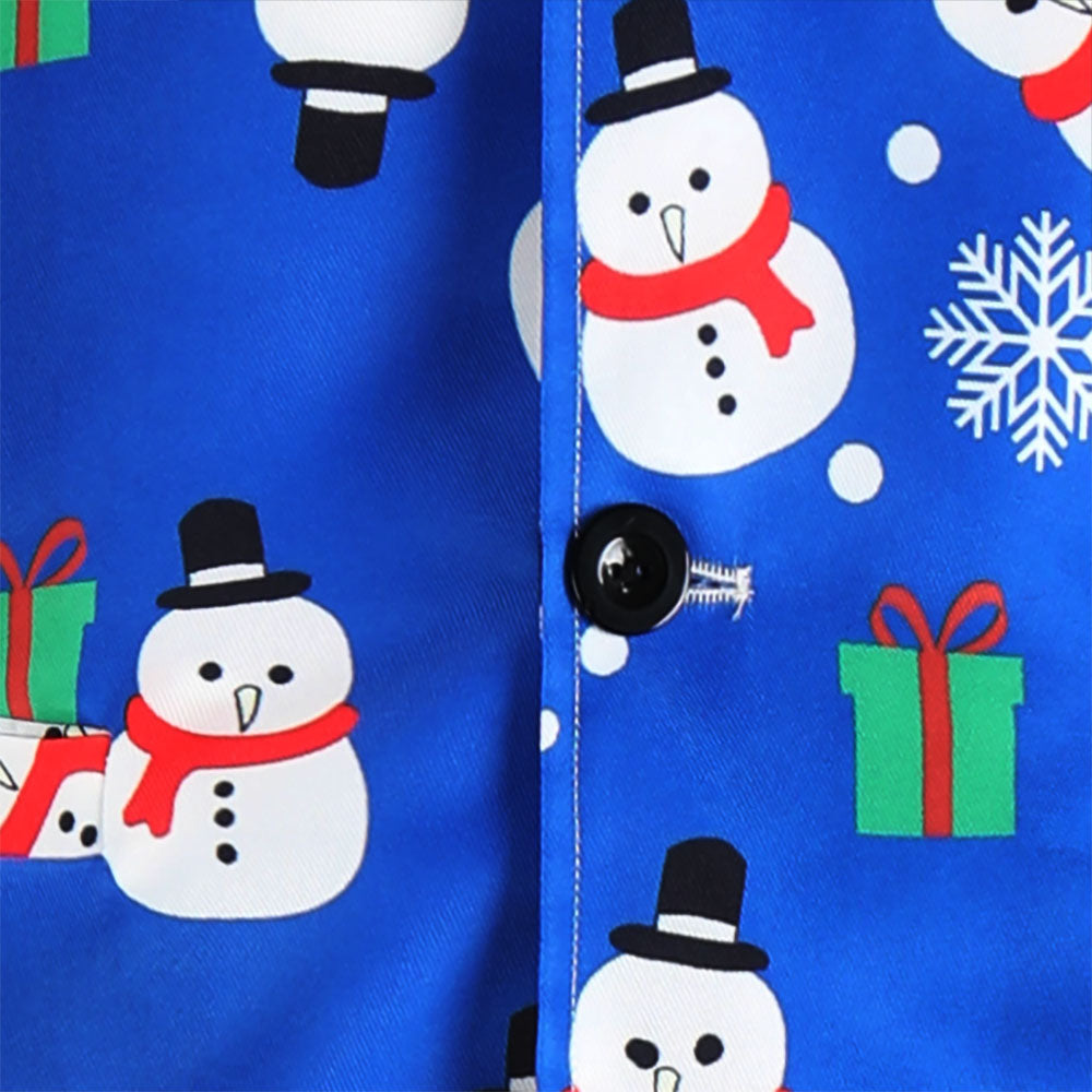 Men's Christmas Printed Vest Suit #2TZMK625 - Suits | Multicolour / M
