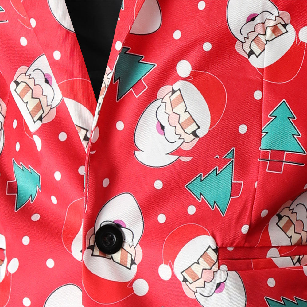 Men's Christmas Print Blazer #X54 - Blazers | Multicolour / M