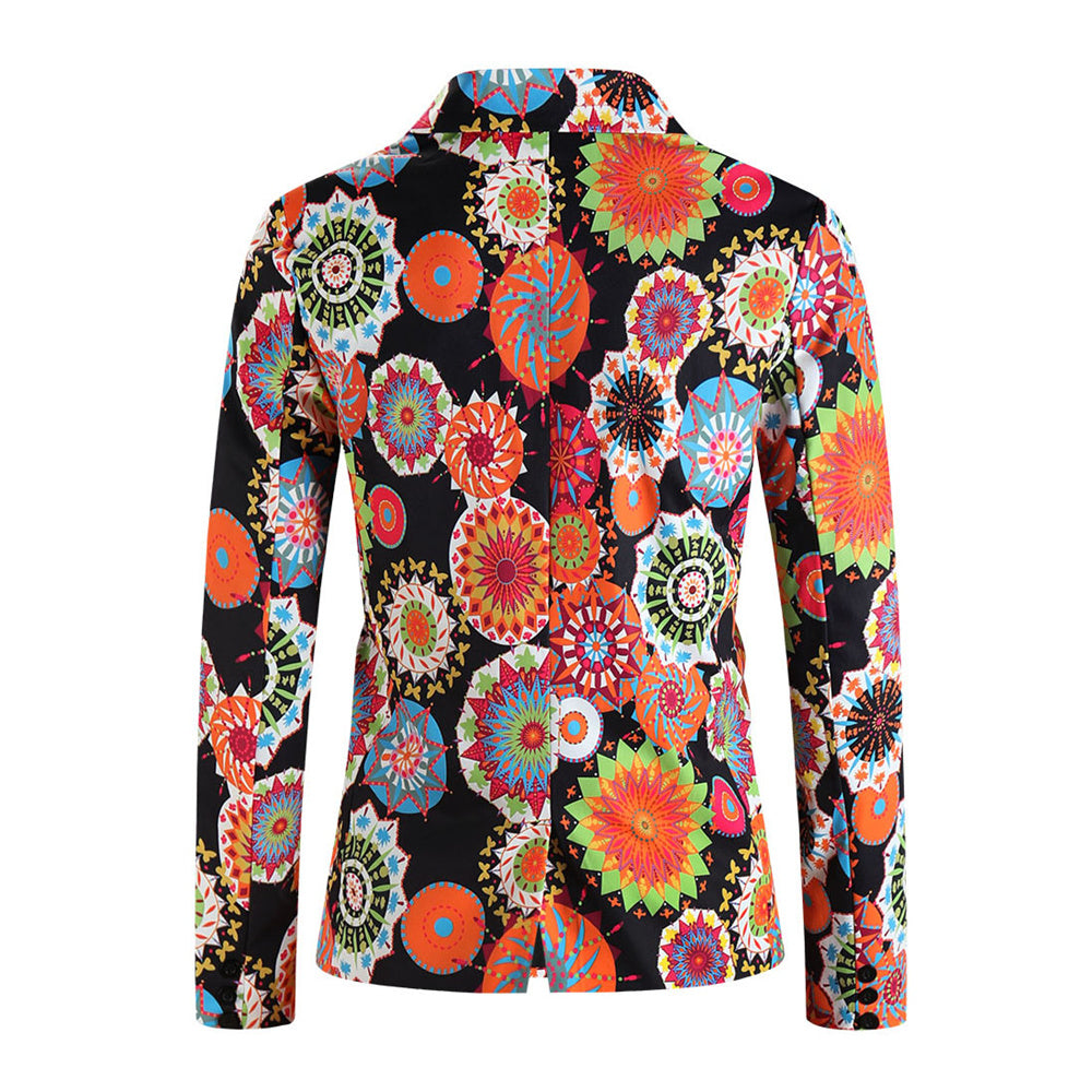 Men’s Colorful Floral Blazer #X1211 - Blazers | Multicolour / M
