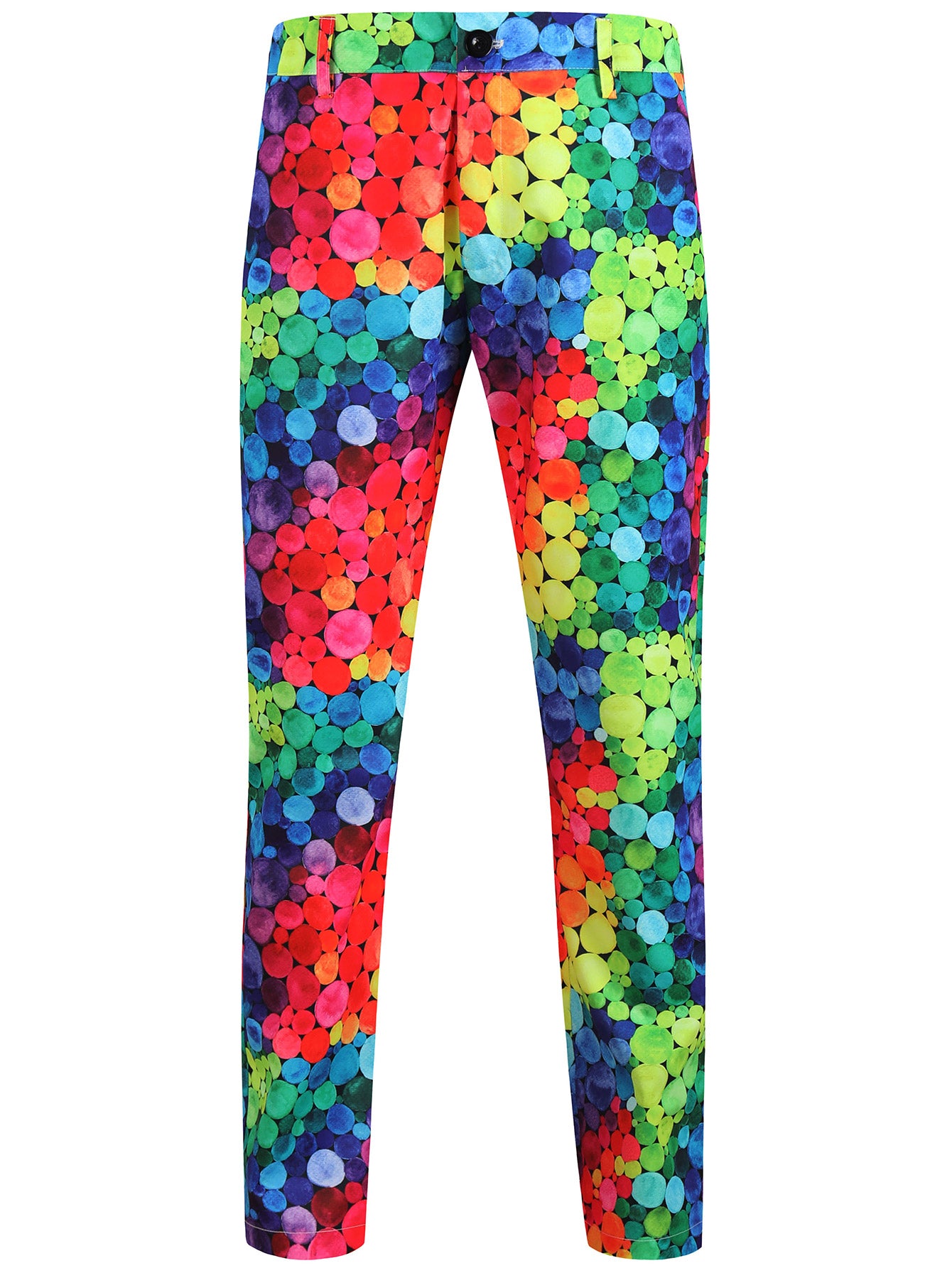 Men's Colorful Printed Vest Suit - Vests | Multicolour / M