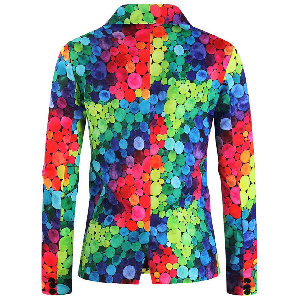 Men's Multi-Color Printed Suit #2TZ234 - Suits | Multicolour / M