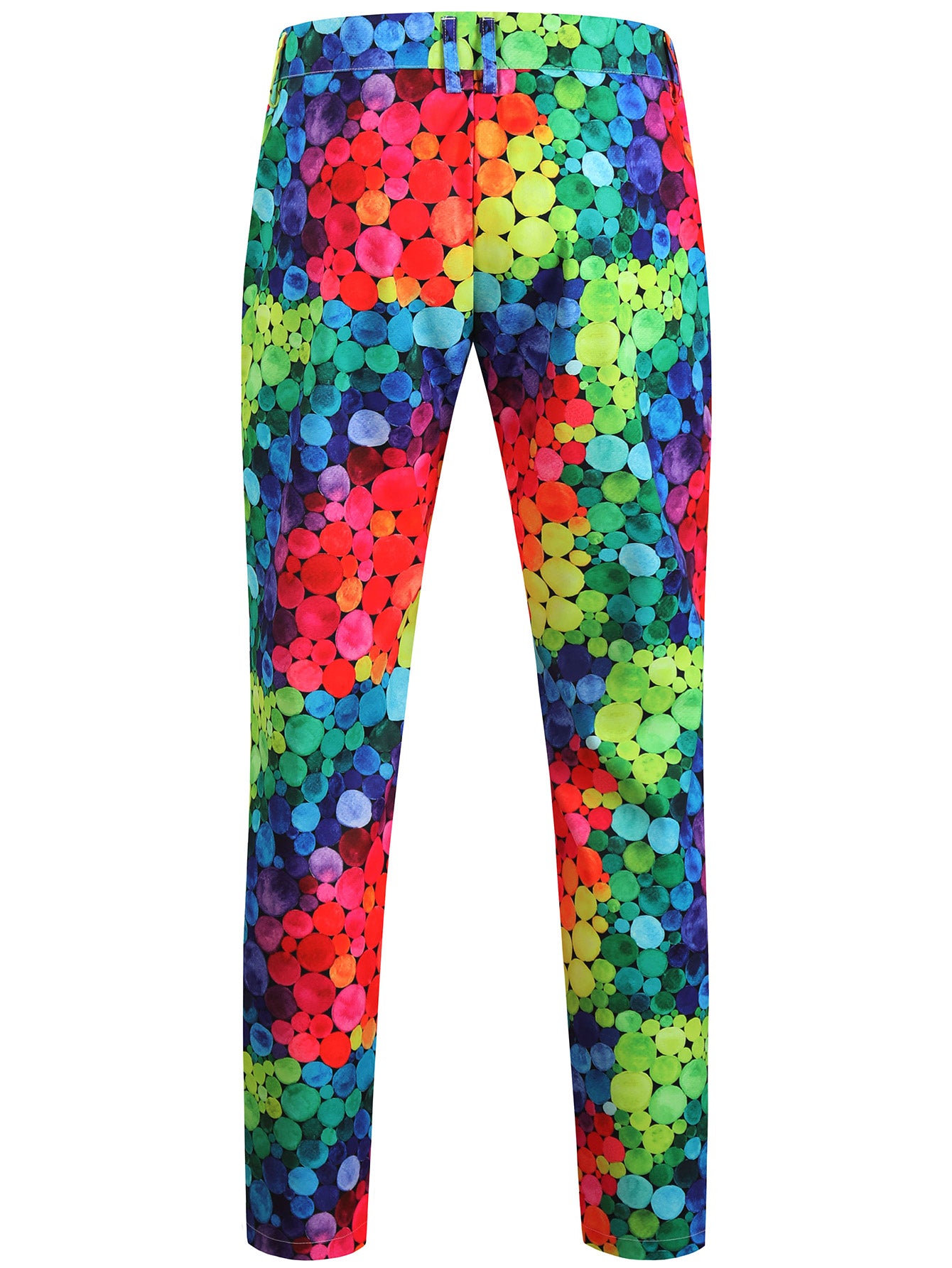 Men's Colorful Printed Vest Suit - Vests | Multicolour / M