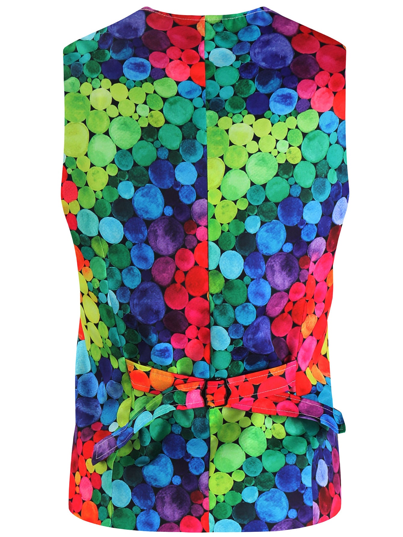 Men's Colorful Printed Vest Suit - Vests | Multicolour / M