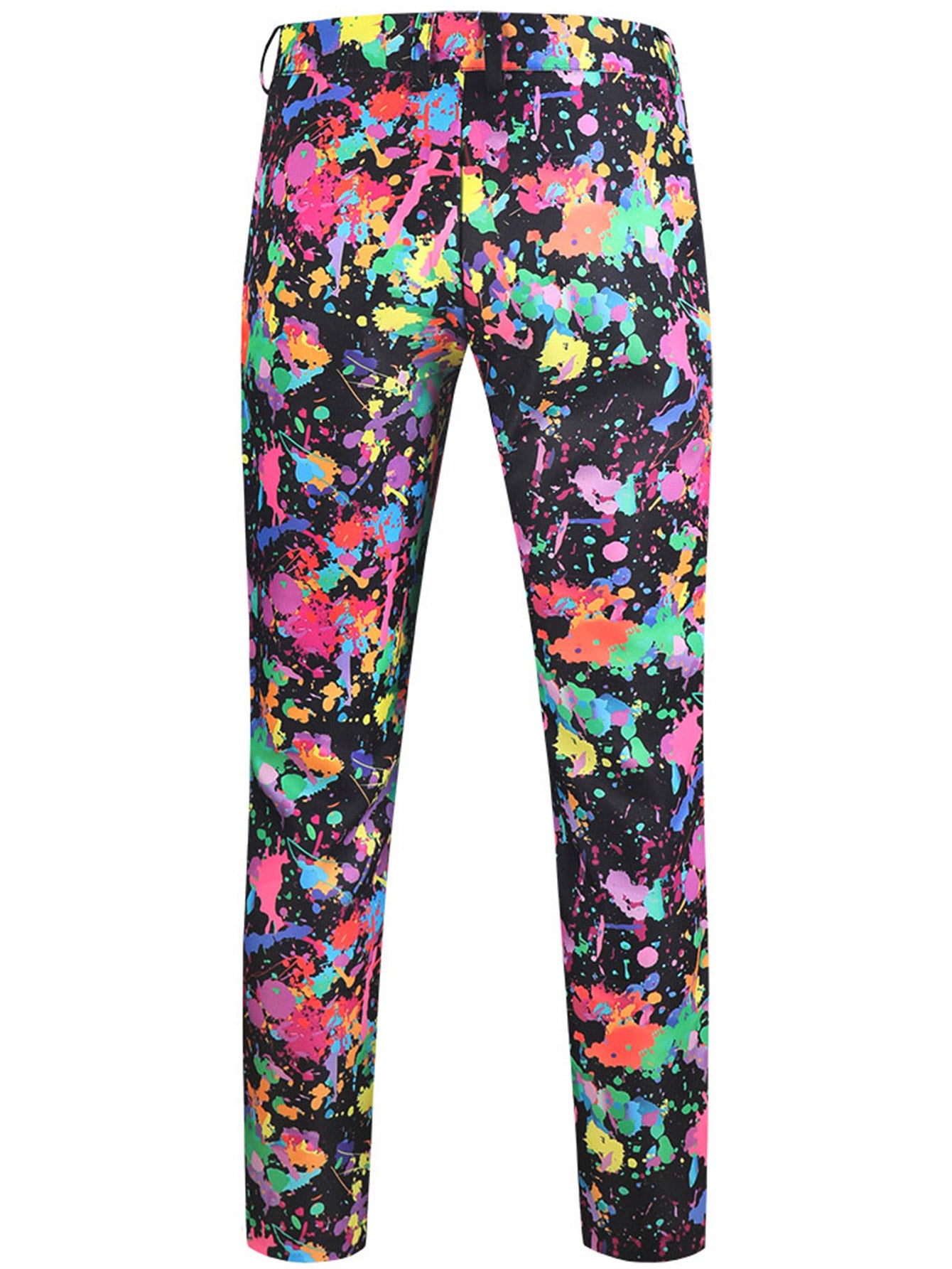Men's Multicolor Printed Vest Suit - Vests | Multicolour / M