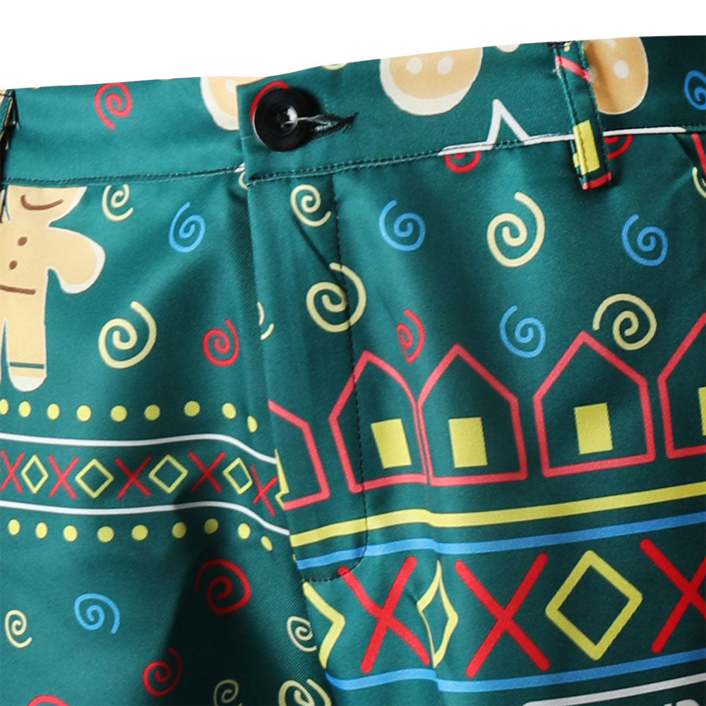 Men's Vintage Print Suit #2TZ52 - Suits | Multicolour / M