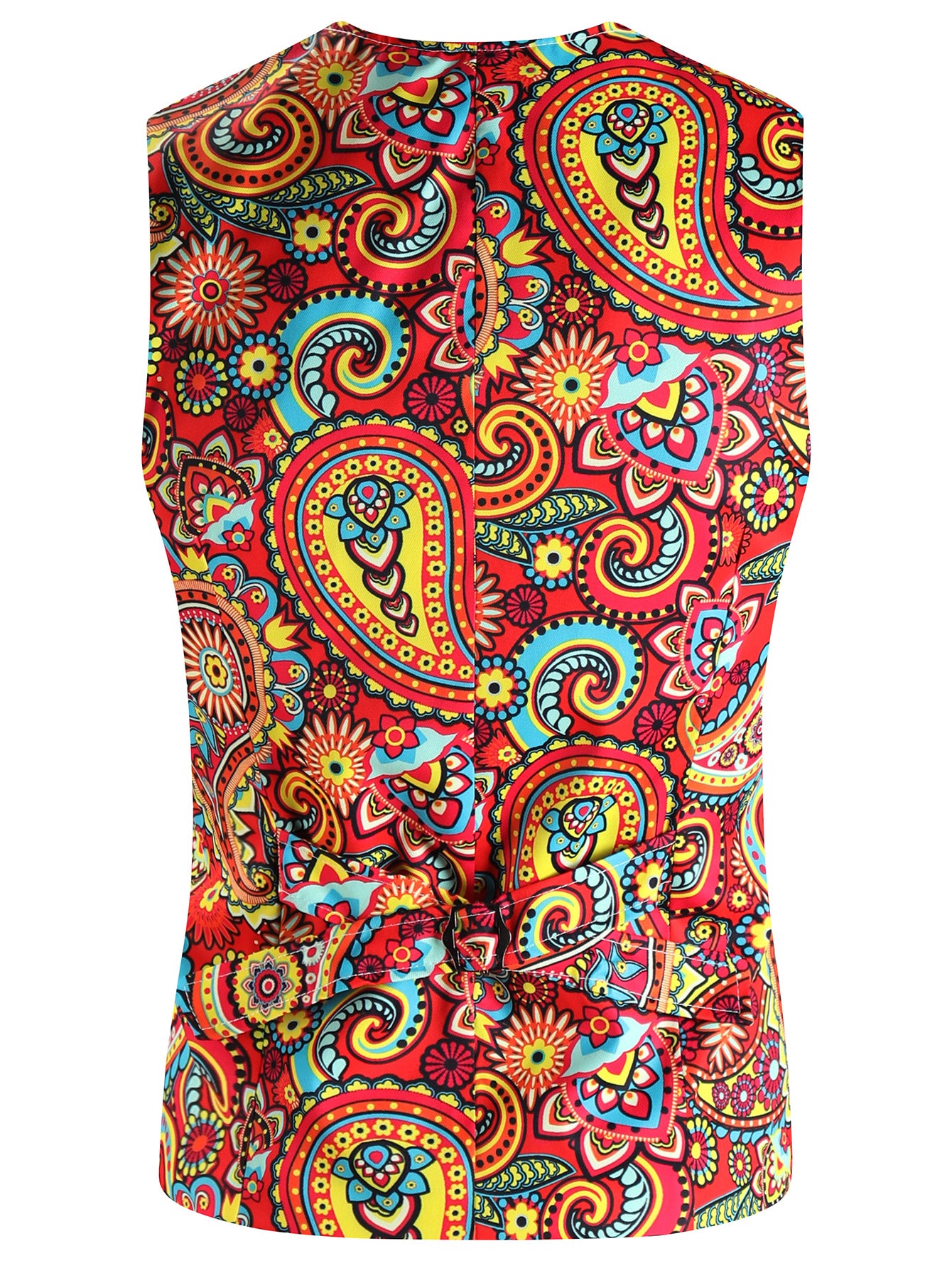 Men's Multicolor Printed Vest Suit - Vests | Multicolor / M