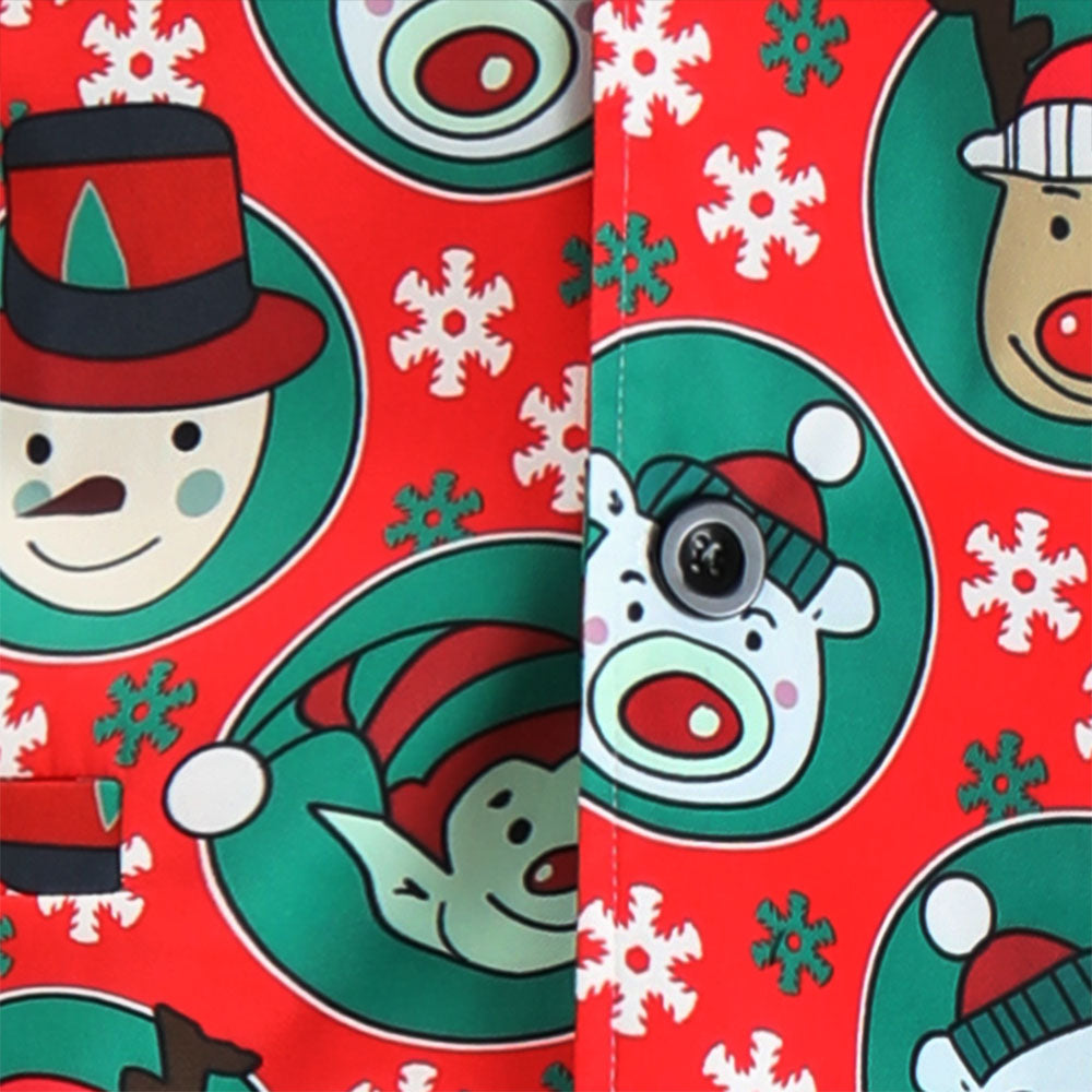 Men's Christmas Printed Vest Suit #2TZMK638 - Suits | Multicolour / M