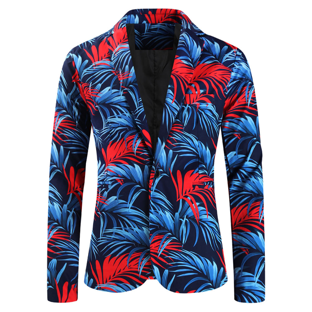 Men's Print Suit #2TZ2504 - Suits | Multicolour / M