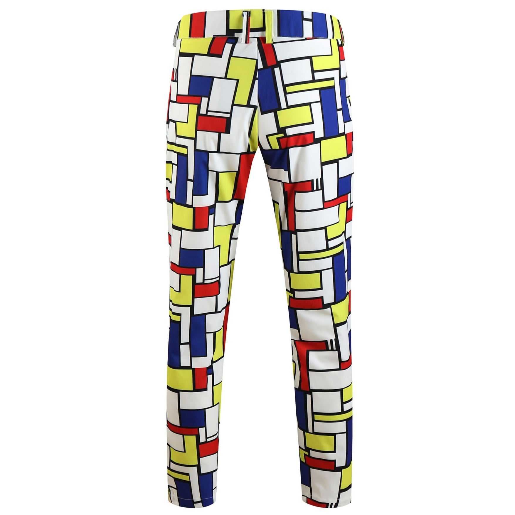 Men's Square Print Suit #2TZ-XX1136 - Suits | Multicolour / M
