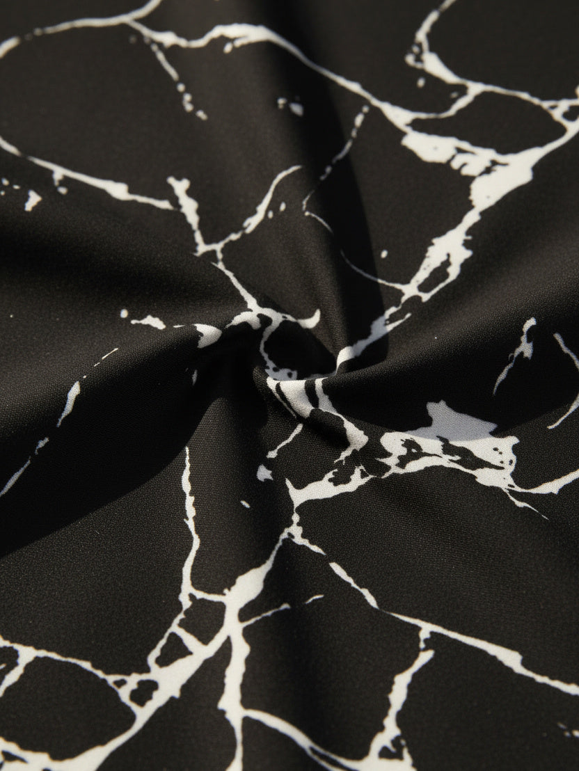 Black Marble Suit Set