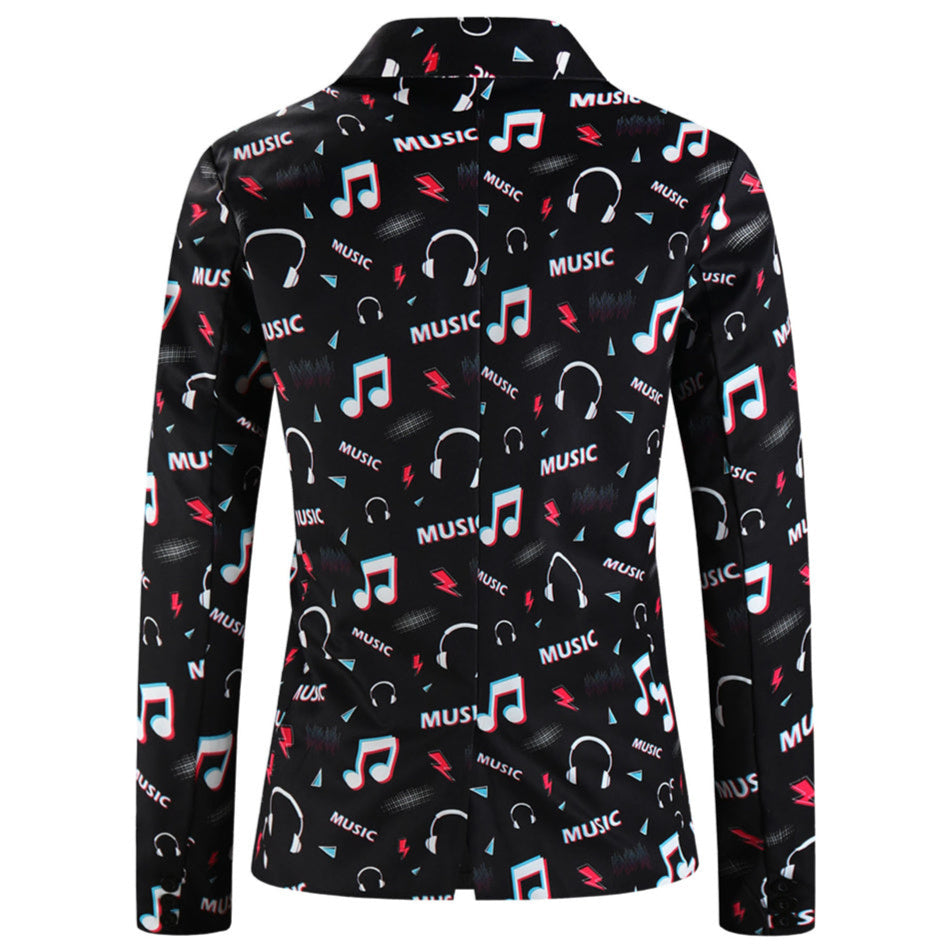 Men’s Melody Print Suit #2TZ-XX1133 - Suits | Multicolour / M
