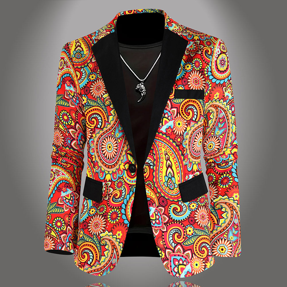Men High Quality Print Blazers - Blazers | Color4 / M