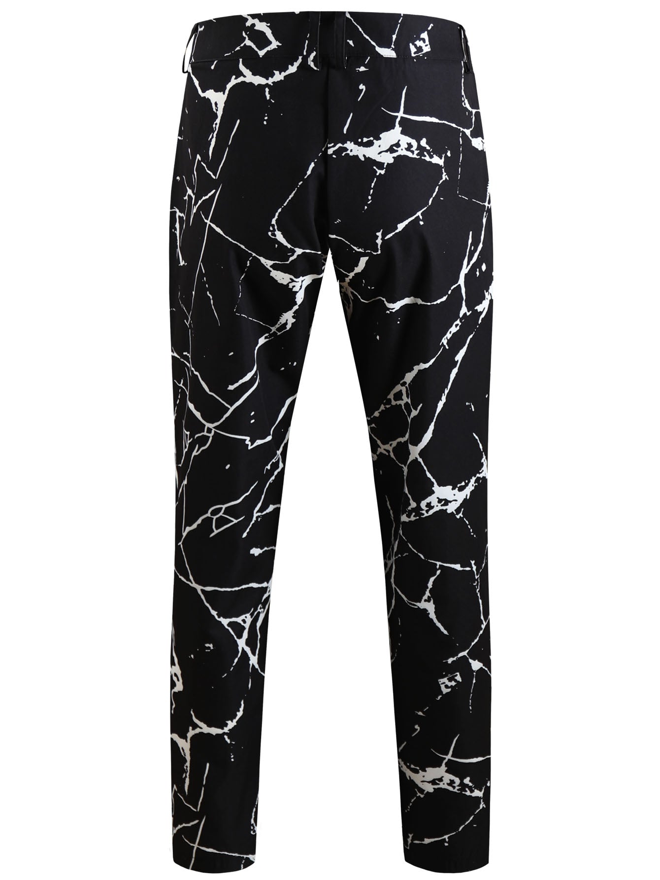 Black Casual Lightning-Print Men's Pants - Pants | Black / M