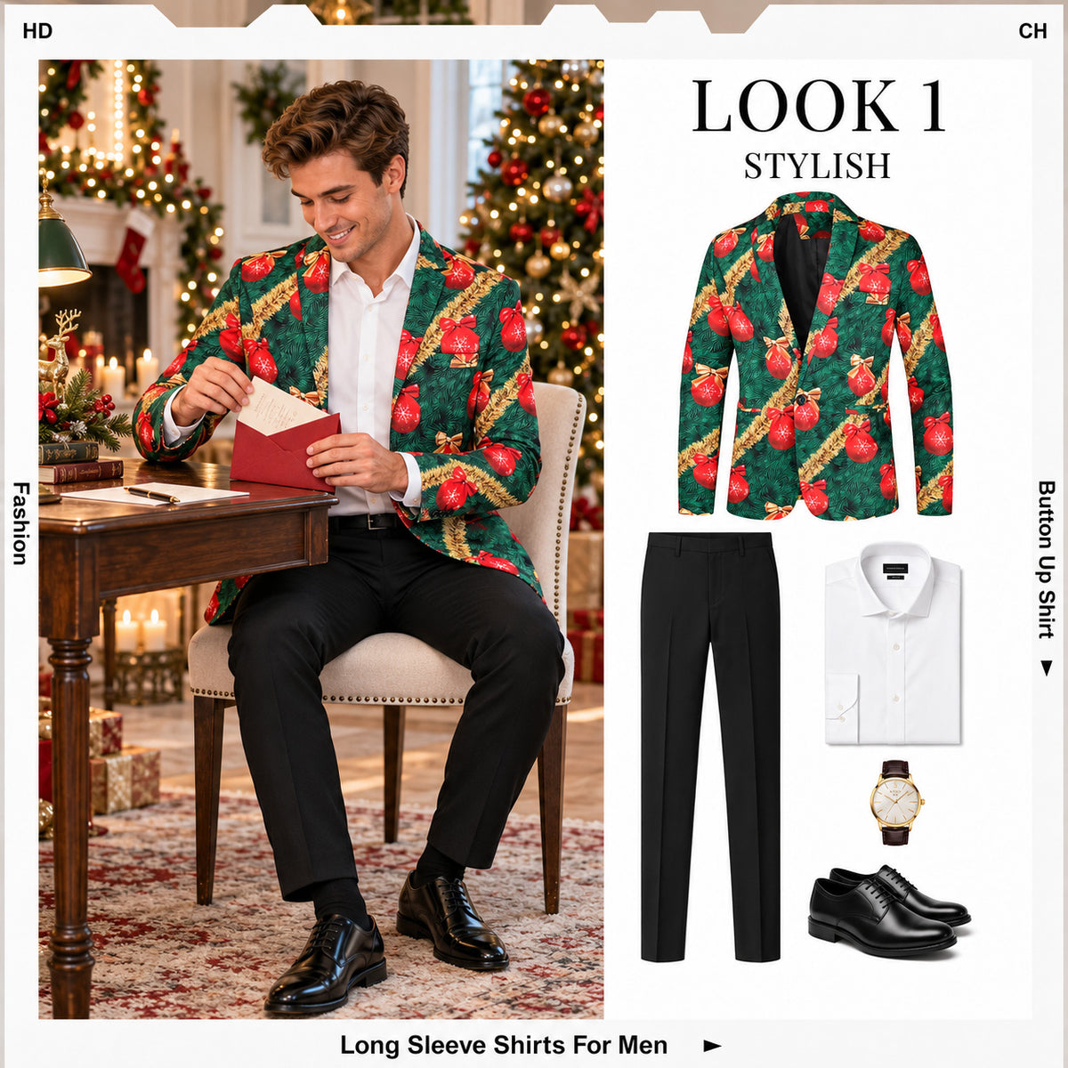 Herrenanzug mit Marmordruck – Kühnes modernes Statement-Outfit