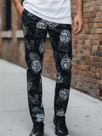 Black Rose Line Suit Set