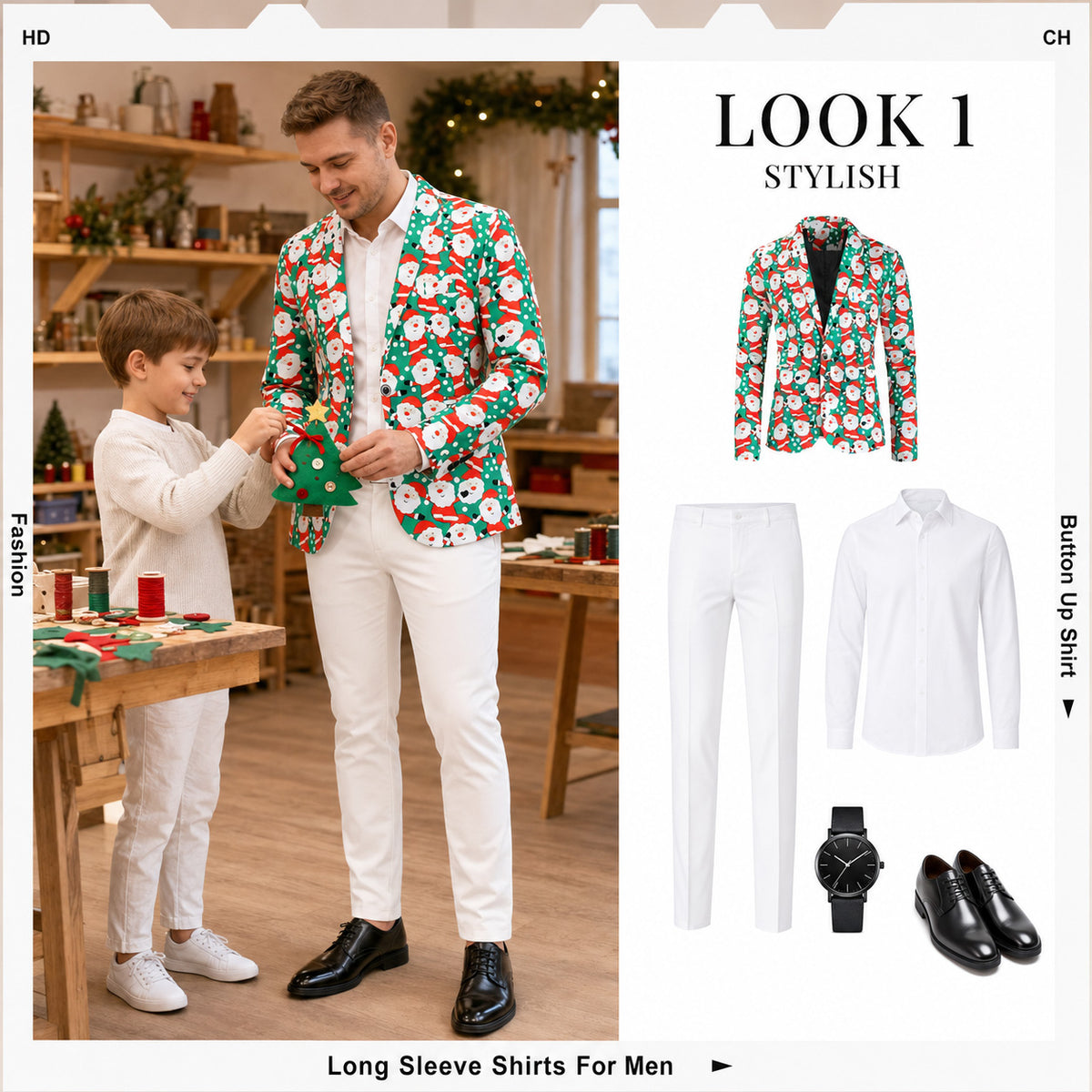 Herrenanzug mit Marmordruck – Kühnes modernes Statement-Outfit