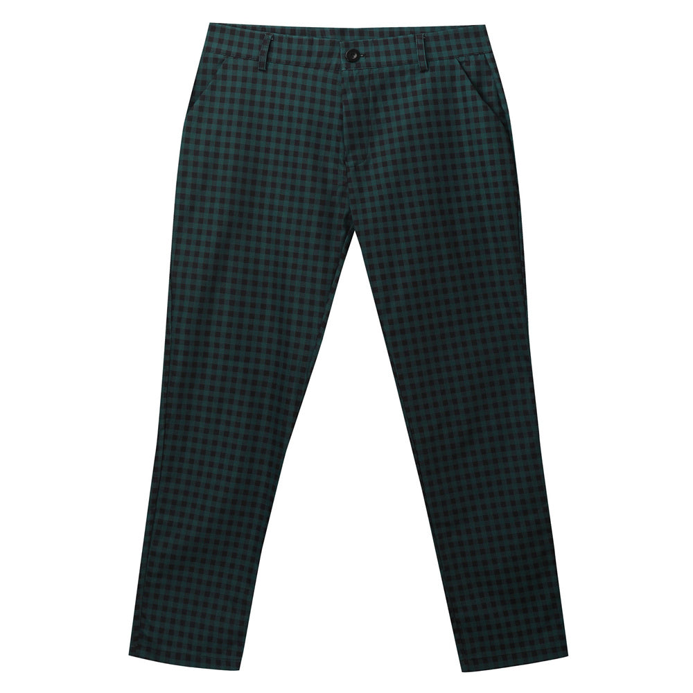 Men's Classic Plaid Pants #XK6032 - Pants | Olive Green / S