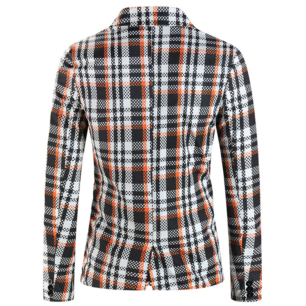Men's Plaid Blazer #X6107 - Blazers | Multicolour / M