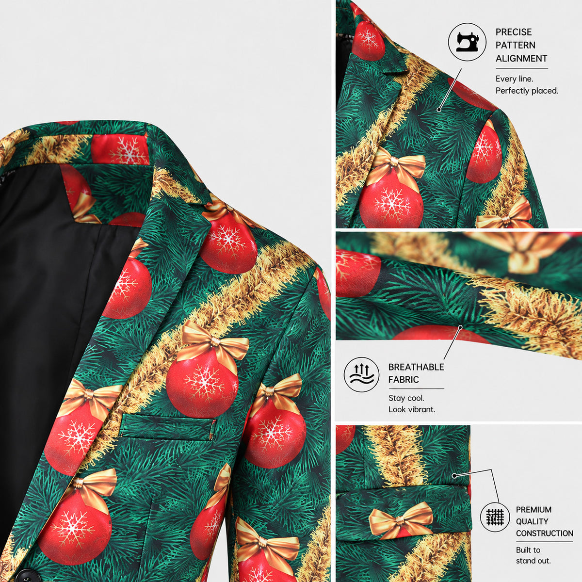Herrenanzug mit Marmordruck – Kühnes modernes Statement-Outfit