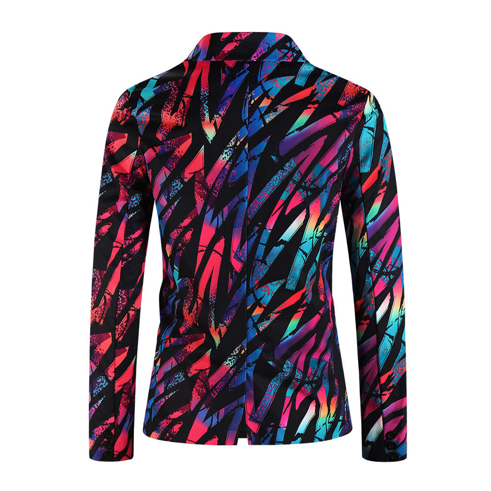 Men's Multicolor Print Blazer #X1212 - Blazers | Multicolour / M