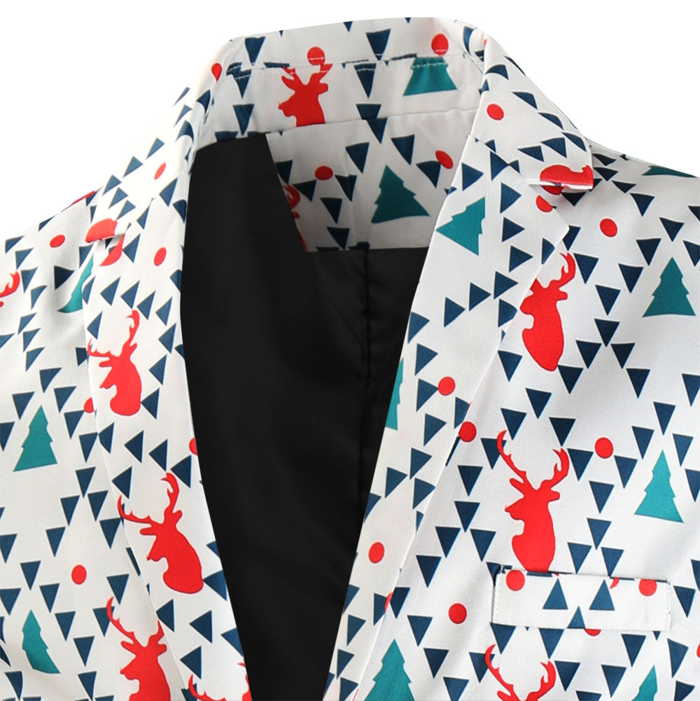 Men's Geometric Print Suit #2TZ627 - Suits | Multicolour / M
