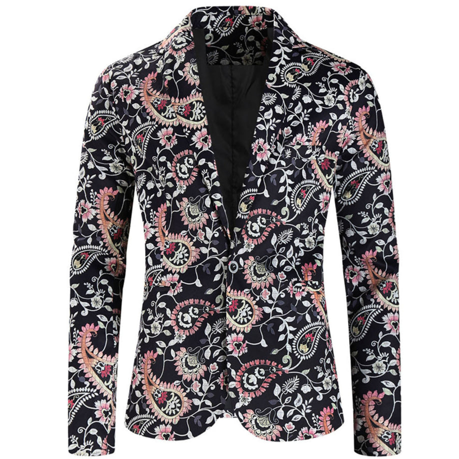 Men’s Flower Blazer #X313 - Blazers | Multicolour / M