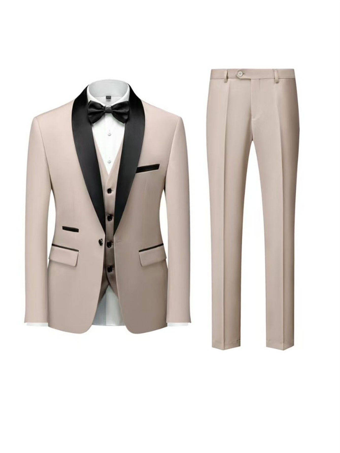 Men's Three Piece Suit Wedding Groom Formal Wear