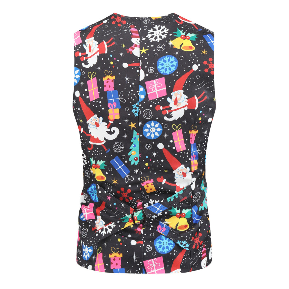 Men's Christmas Three-Piece Suit #3TZMK27 - Suits | Multicolour / M