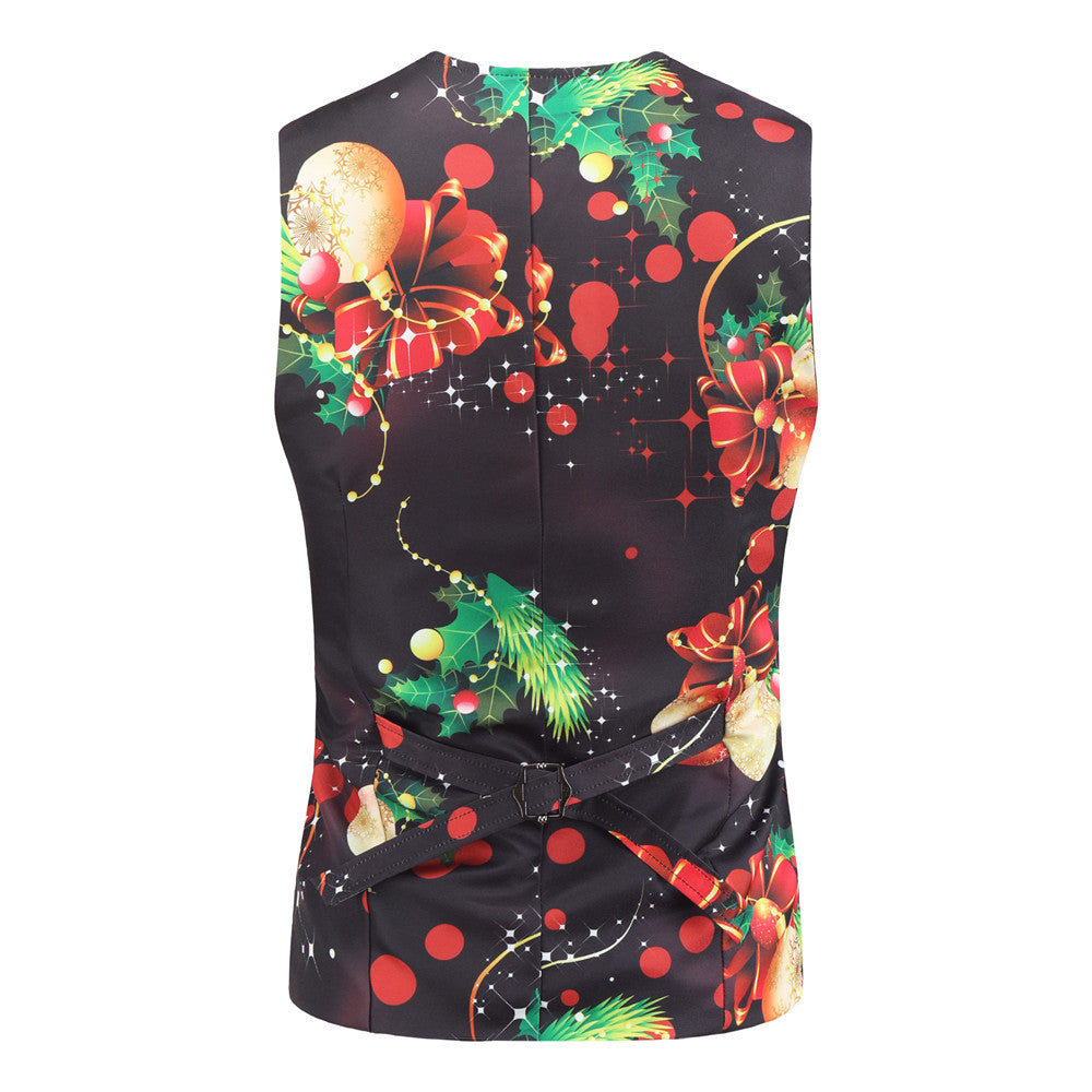 Men's Colorful Christmas Vest Suit #2TZMK28 - Vests | Multicolour / M