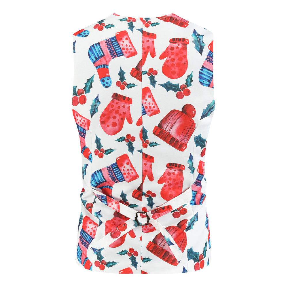 Men's Printed Three Piece Suit #3TZMK30 - Suits | Multicolour / M