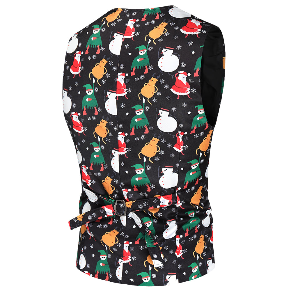Men's Colorful Printed Vest Suit #2TZMK41 - Suits | Multicolour / M
