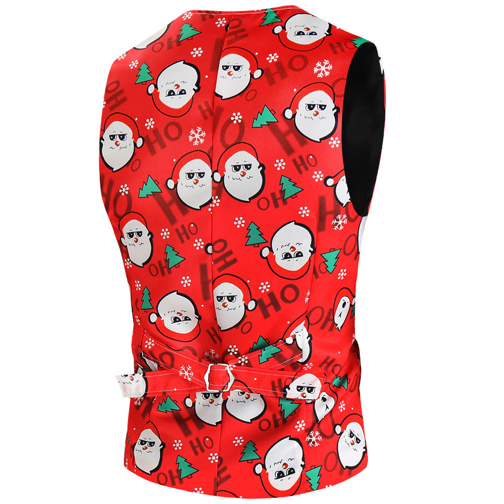 Men's Christmas Three Piece Suit #3TZMK621 - Suits | Red / M