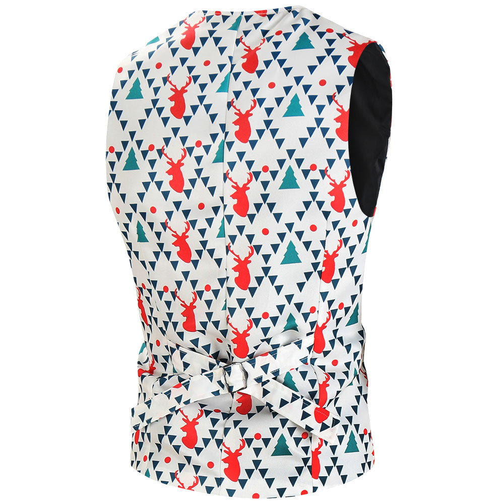 Men's Geometric Print Vest Suit #2TZMK627 - Suits | Multicolour / M