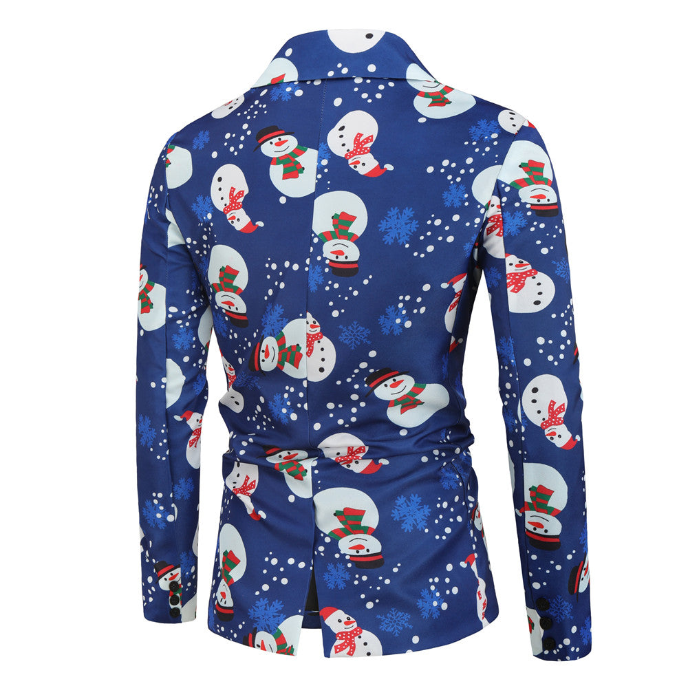 Men's Christmas Print Suit #2TZ23 - Suits | Multicolour / M