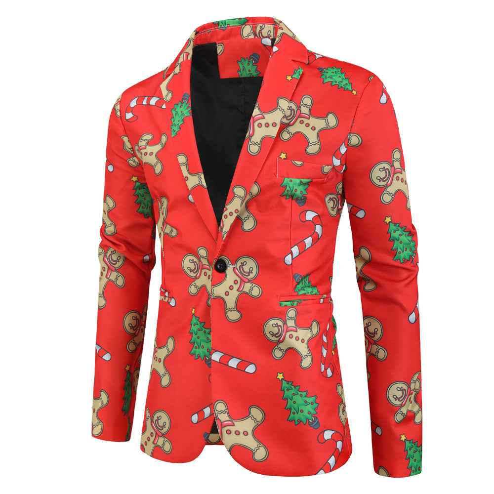 Men's Santa Style Suit #2TZ26 - Suits | Red / M