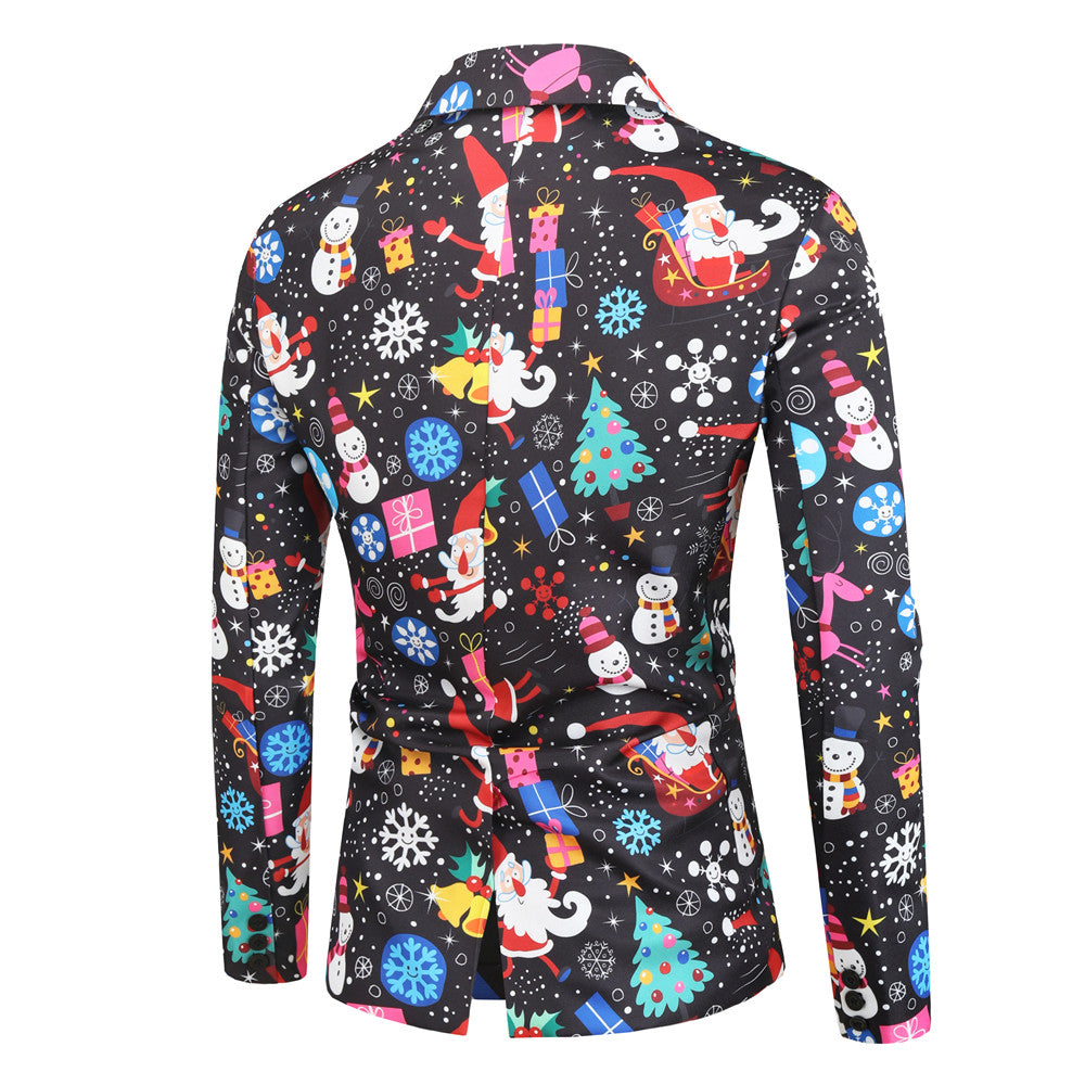 Men's Colorful Christmas Suit #2TZ27 - Suits | Multicolour / M