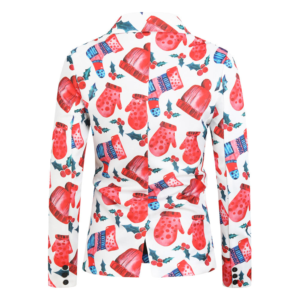 Men's Stylish Printed Blazer #X30 - Blazers | Multicolour / M