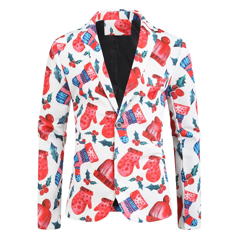 Men's Stylish Printed Blazer #X30 - Blazers | Multicolour / M