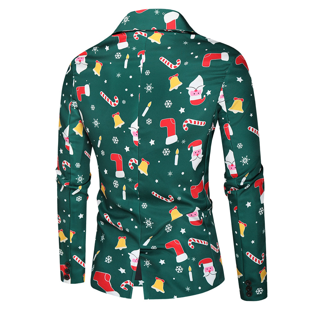 Men's Christmas Print Suit #2TZ38 - Suits | Multicolour / M