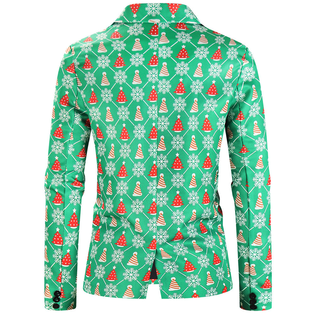 Men's Christmas Printed Suit #2TZ623 - Suits | Multicolour / M