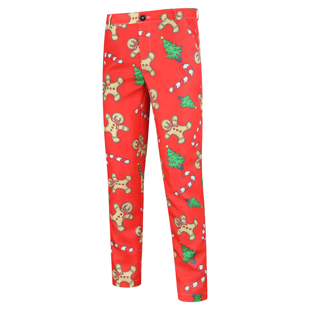 Men's Santa Style Suit #2TZ26 - Suits | Red / M