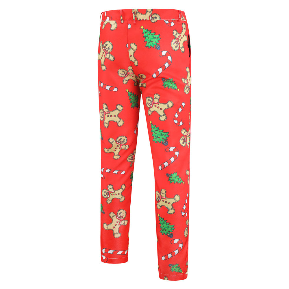 Men's Santa Style Suit #2TZ26 - Suits | Red / M