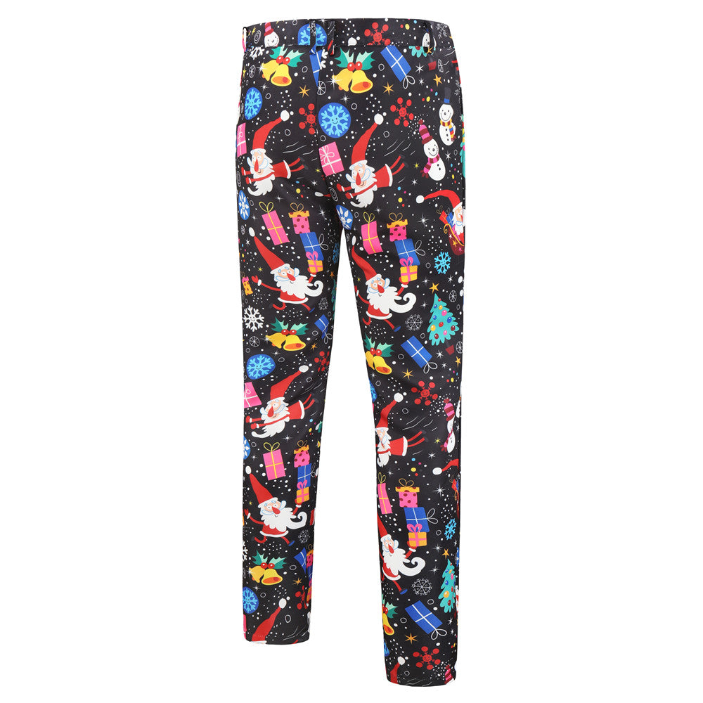 Men's Christmas Three-Piece Suit #3TZMK27 - Suits | Multicolour / M