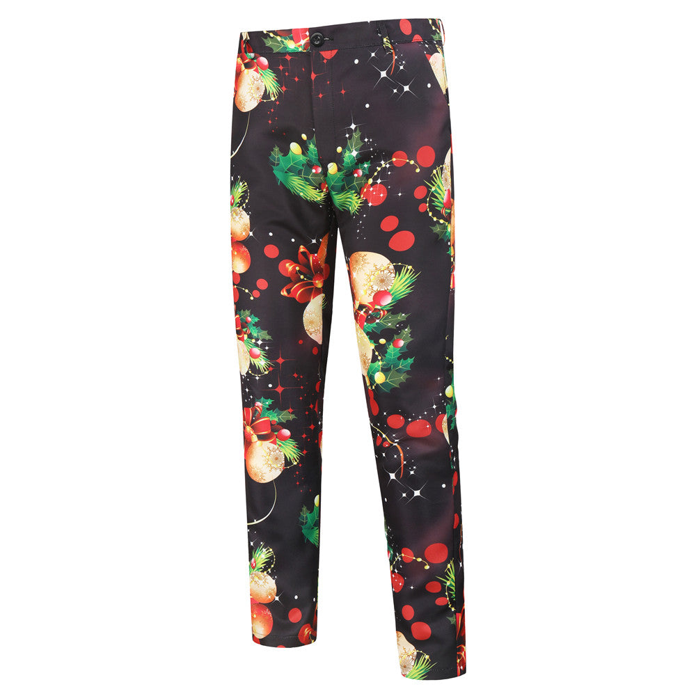 Men's Christmas Print Suit #2TZ28 - Suits | Multicolour / M