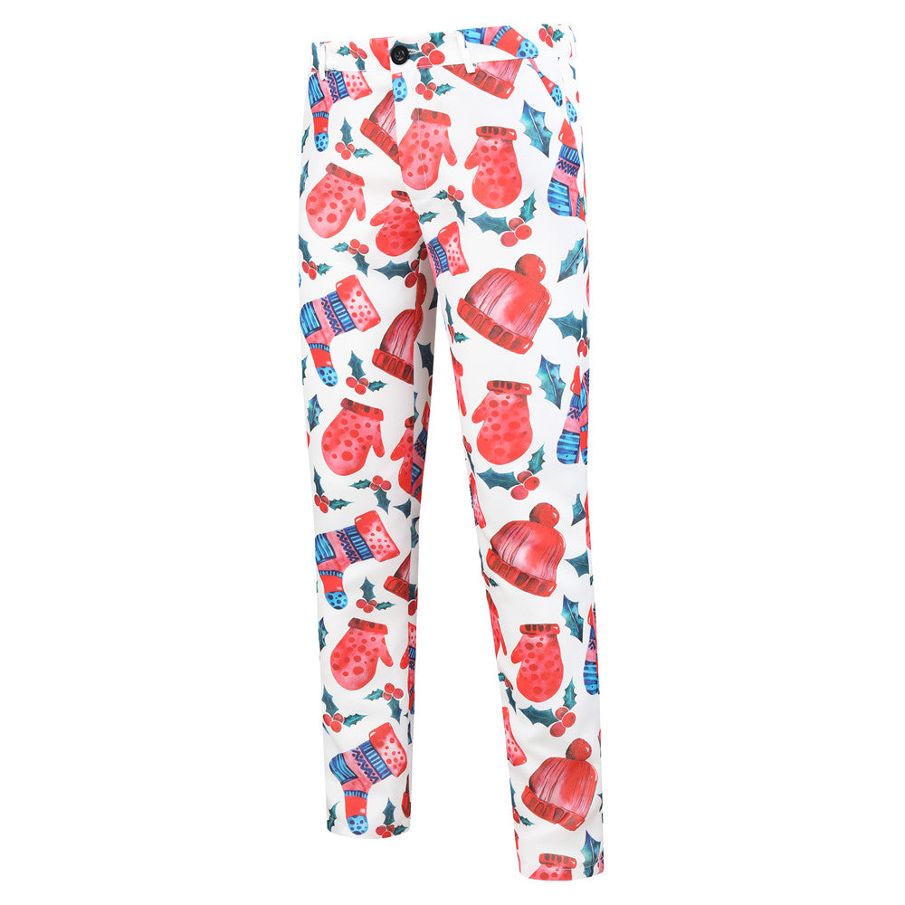 Men's Christmas Bright Print Suit #2TZ30 - Suits | Multicolour / M