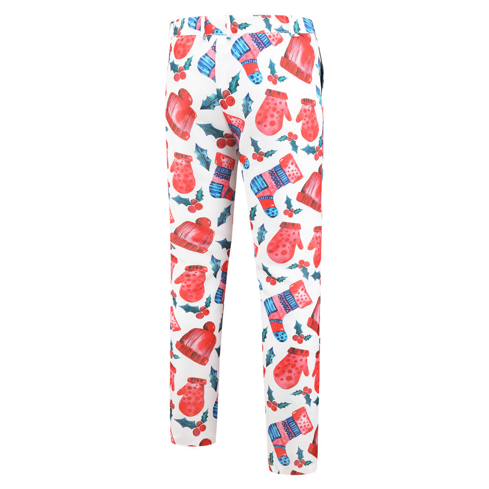 Men's Christmas Bright Print Suit #2TZ30 - Suits | Multicolour / M