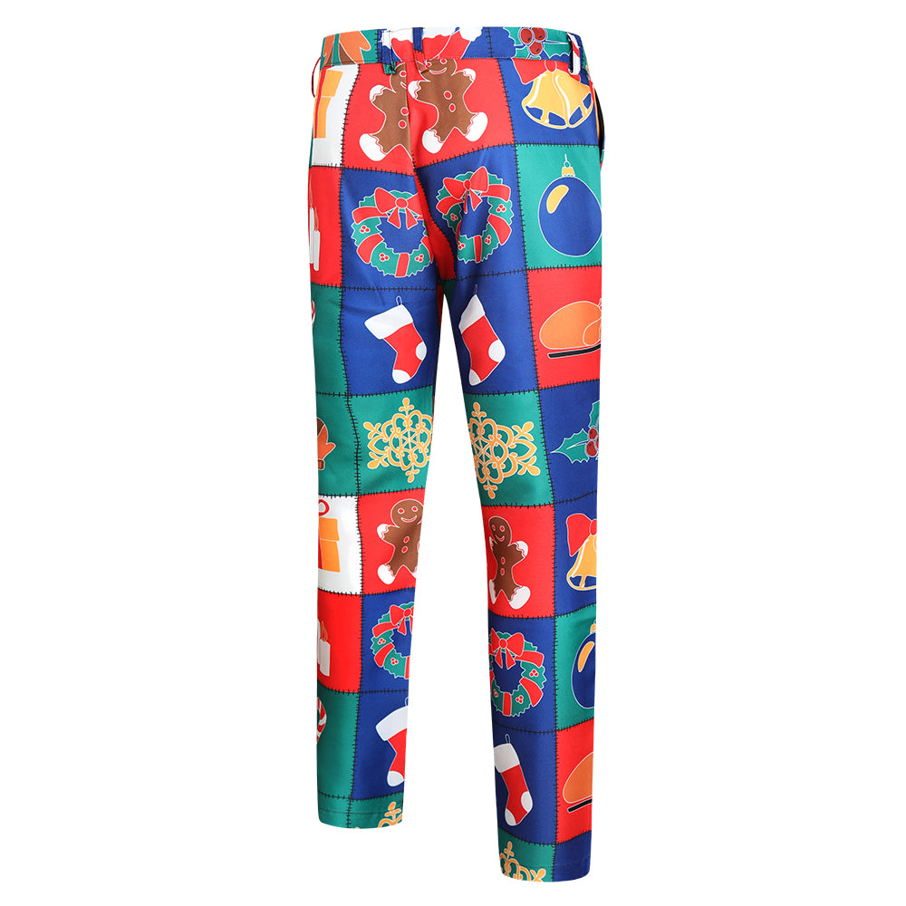 Men's Christmas Print Suit #2TZ33 - Suits | Multicolour / M