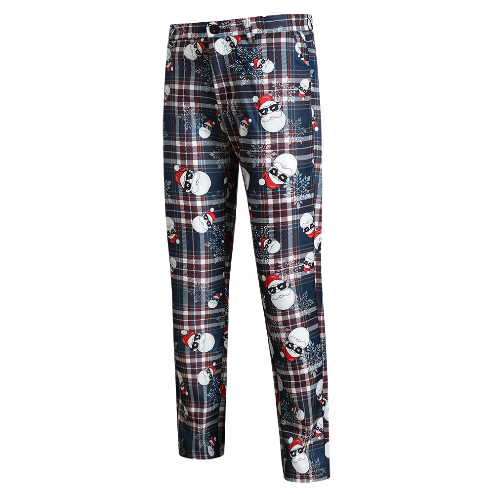 Men's Christmas Plaid Vest Suit #2TZMK34 - Suits | Multicolour / M