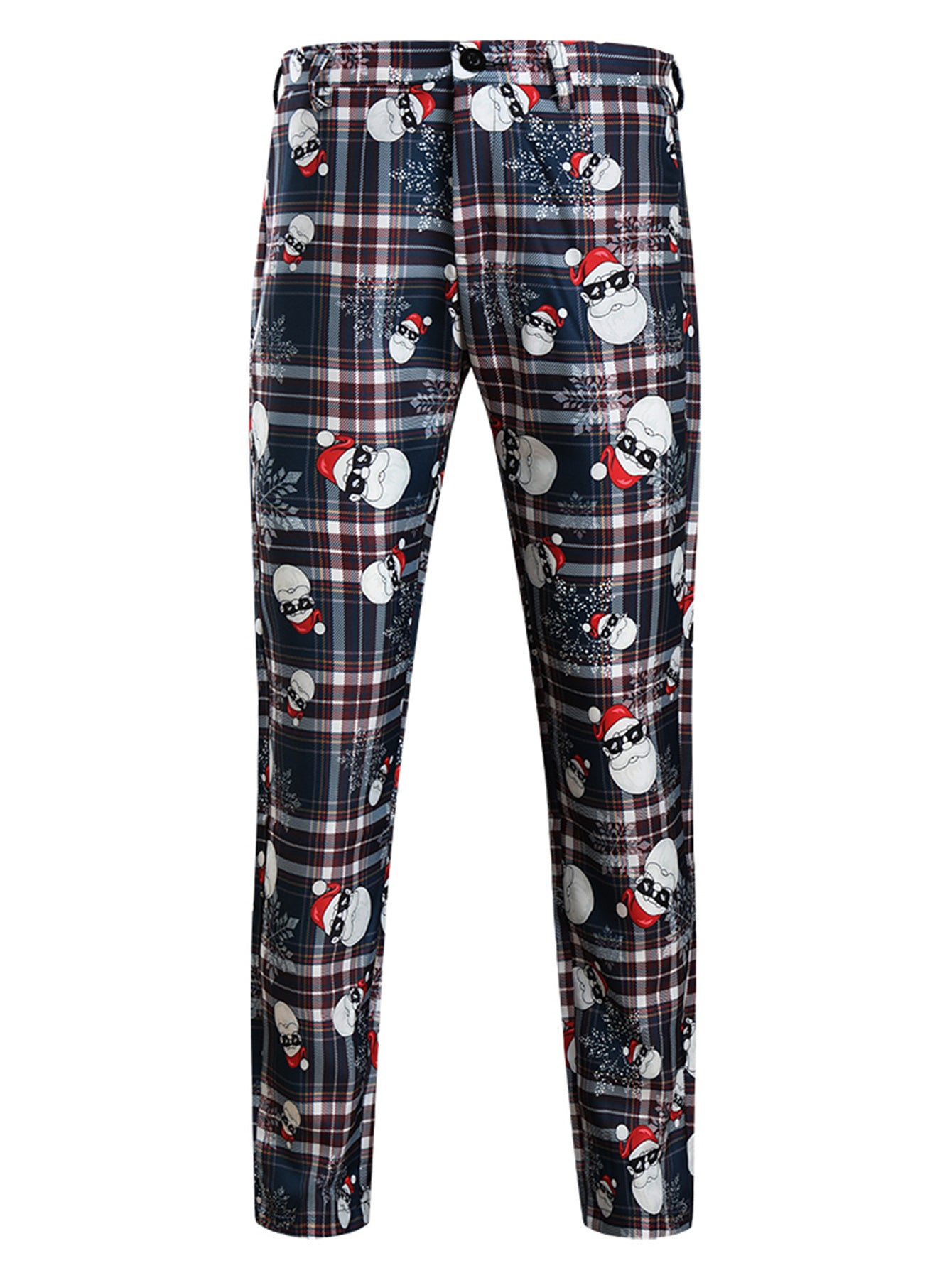 Weihnachtsanzug für Herren – Festlicher Blazer & Hose im Karodesign