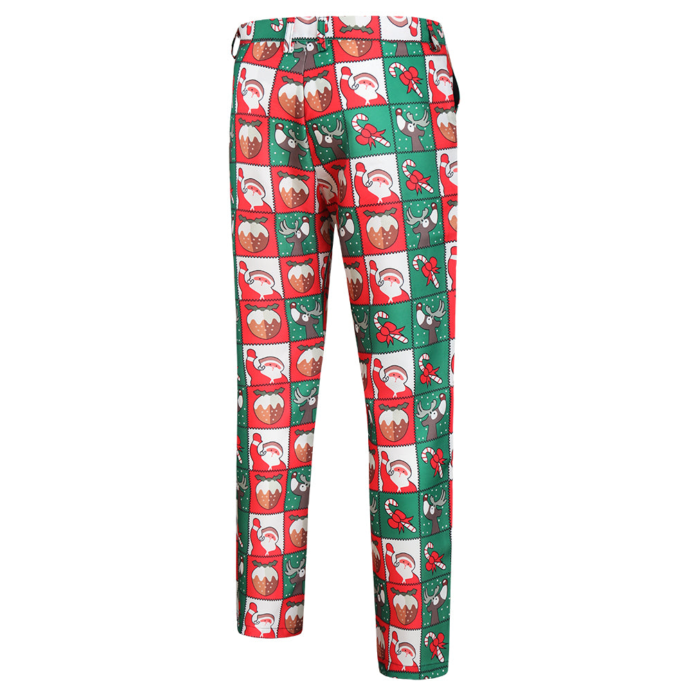 Men's Christmas Print Suit #2TZ37 - Suits | Multicolour / M